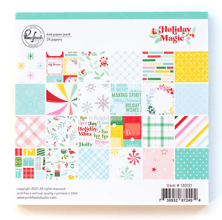 PFS 6X6 PAPER PACK- HOLIDAY MAGIC