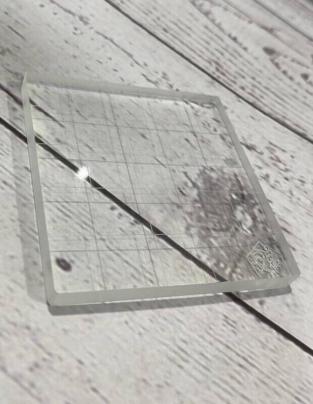 ACRYLIC BLOCK- 6&quot; X6 &quot; X 1/4&quot; NO GRID