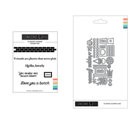 C&amp;9 STAMP AND DIE- FLOWER SHOPPE