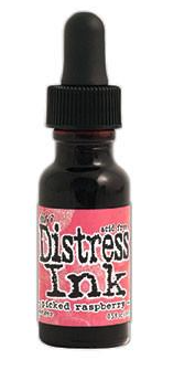 RANGER DISTRESS INK RE-INKER- PICKED RASPBERRY
