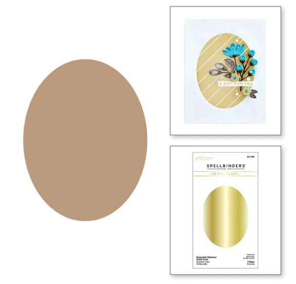 SB GEOMETRIC HOT FOIL- ESSENTIAL GLIMMER SOLID OVAL