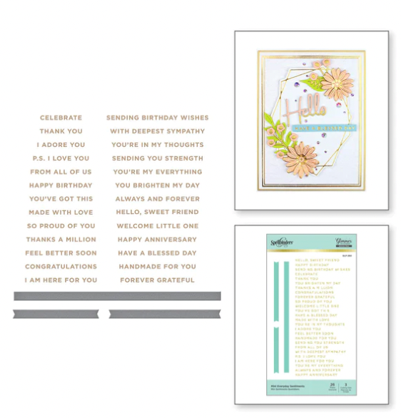 SB WORDS HOT FOIL- MINI EVERYDAY SENTIMENTS