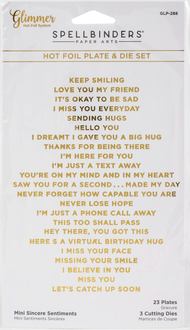 SB WORDS HOT FOIL- MINI SINCERE SENTIMENTS