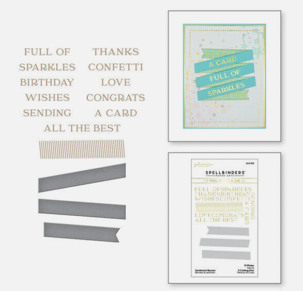 SB WORDS HOT FOIL- SENTIMENT BANNER