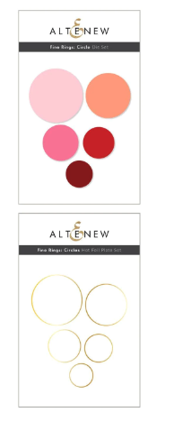 ALT HOT FOIL AND DIE BUNDLE- FINE RINGS CIRCLES