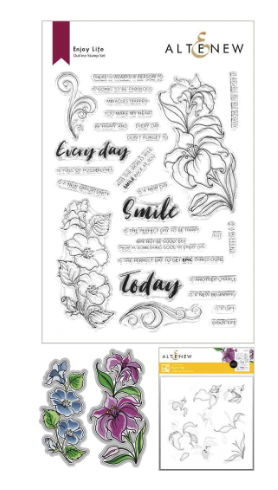 ALT STAMP, DIE, STENCIL BUNDLE- ENJOY LIFE