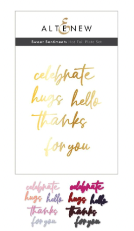 ALT HOT FOIL AND DIE BUNDLE- SWEET SENTIMENTS