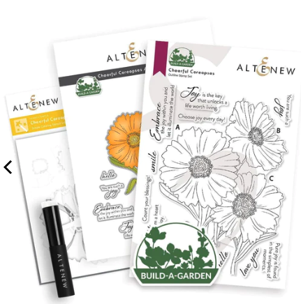 ALT BUILD-A-GARDEN: CHEERFUL COREOPSES STAMP, DIE, AND STENCIL BUNDLE