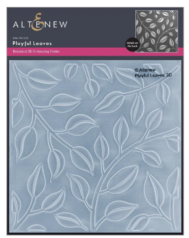 ALT 3D EMBOSSING FOLDER-  PLAYFUL LEAVES