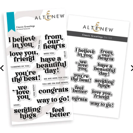 ALT STAMP AND DIE BUNDLE- CLASSIC GREETINGS