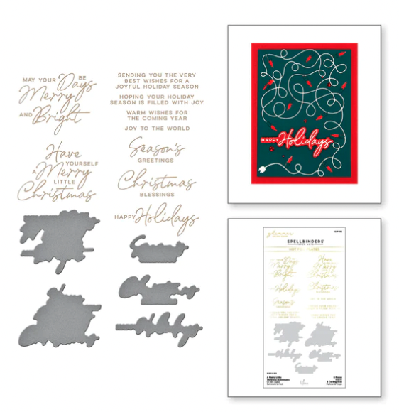 SB SENTIMENTS HOT FOIL- A MERRY LITTLE CHRISTMAS SENTIMENTS