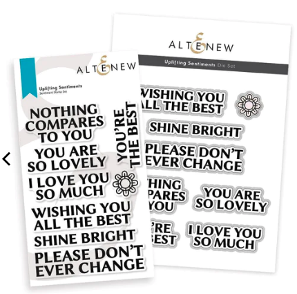 ALT  STAMP AND DIE SET-UPLIFTING SENTIMENTS
