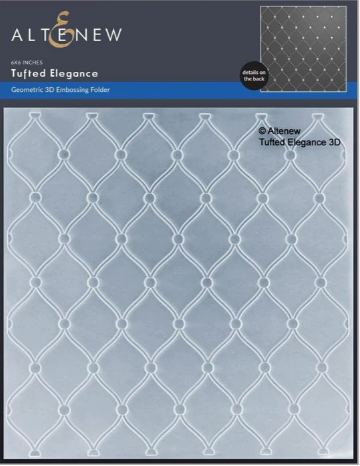 ALT 3D EMBOSSING FOLDER-  TUFTED ELEGANCE