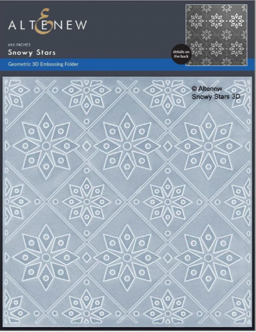 ALT 3D EMBOSSING FOLDER-  SNOWY STARS