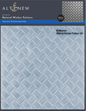 ALT 3D EMBOSSING FOLDER-  WICKER PATTERN
