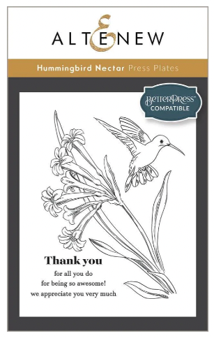 ALT BETTER PRESS PLATES- HUMMINGBIRD NECTAR