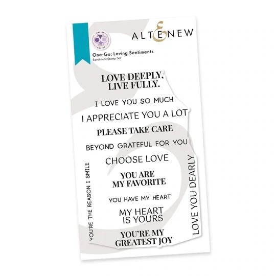 ALT STAMP AND DIE SET- ONE-GO: LOVING SENTIMENTS