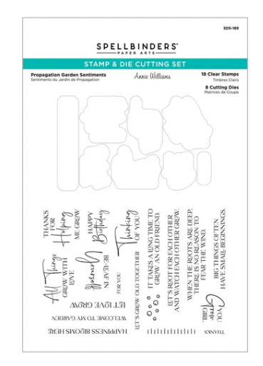 SB STAMP AND DIE SET- PROPAGATION GARDEN SENTIMENTS