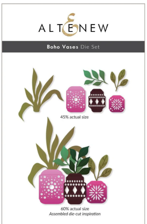 ALT  DIES- BOHO VASES DIE SET