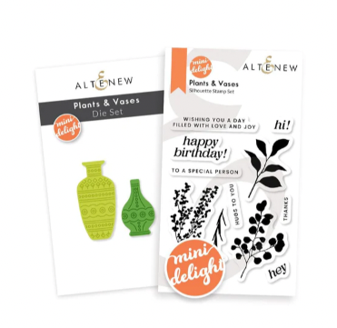 ALT MINI DELIGHT: PLANTS AND VASES STAMP AND DIE SET