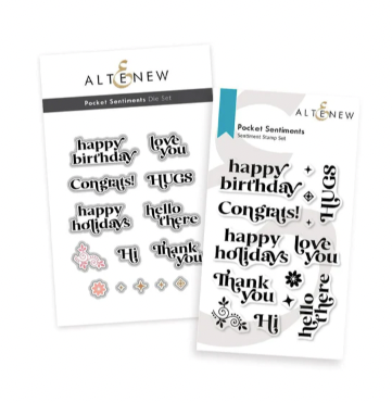 ALT  STAMP AND DIE SET- POCKET SENTIMENTS