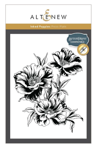 ALT BETTER PRESS PLATES/FOIL PLATE- INKED POPPIES