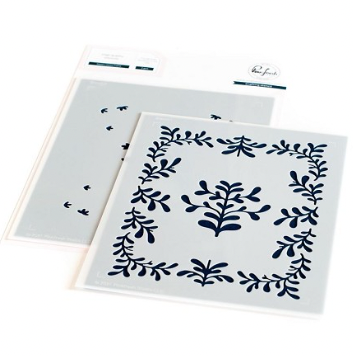 PF STENCIL AND DIE SET- SWEET LEAVES FRAME