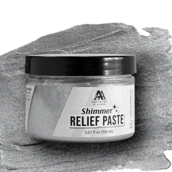 ALT TOOLS-SHIMMER RELIEF PASTE SILVER