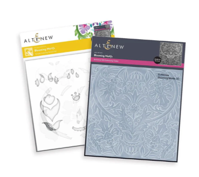 ALT 3D EMBOSSING FOLDER AND STENCIL BUNDLE-BLOOMING MOTIFS