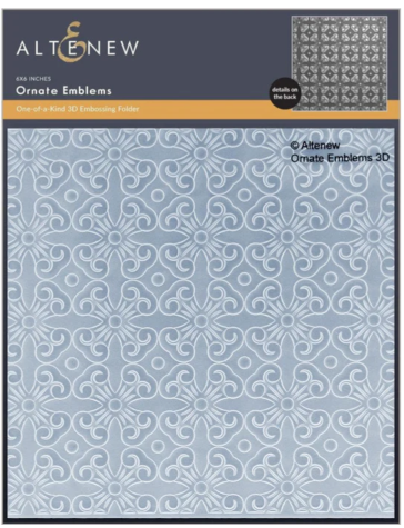 ALT 3D EMBOSSING FOLDER-  ORNATE EMBLEMS