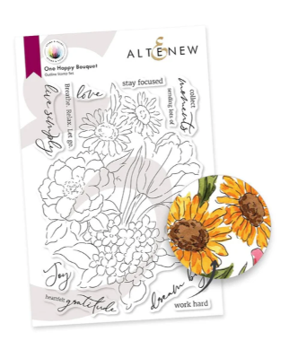 ALT FLORAL STAMP- PAINT: ONE HAPPY BOUQUET