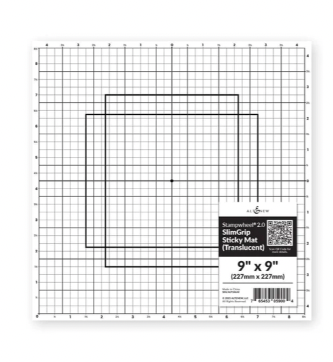 ALT TOOLS- STAMPWHEEL STICKY MAT: GRID (CLEAR) 9X9 SLIM