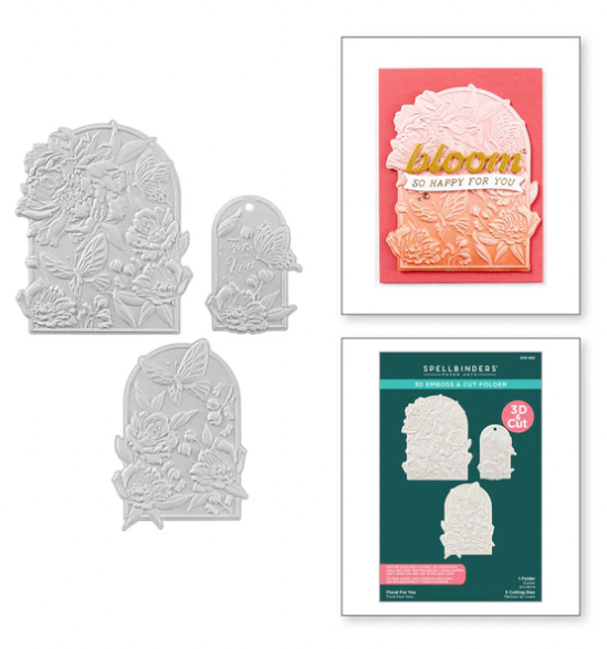 SB EMBOSS AND CUT- FLORAL FOR YOU 3D EMBOSSING FOLDER AND DIES