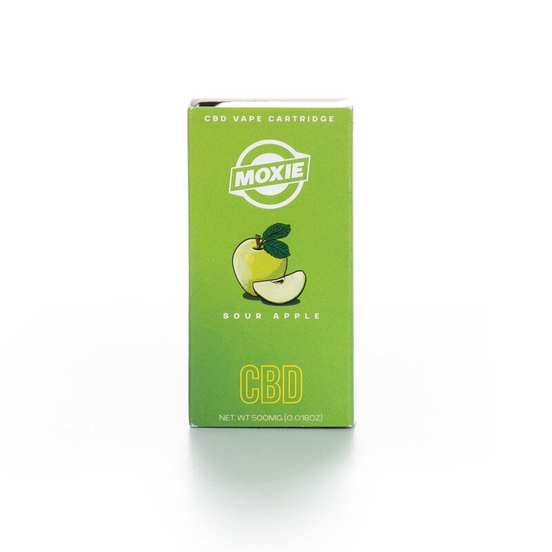 SOUR APPLE   - CBD VAPE CARTRIDGE POD SYSTEM BY MOXIE