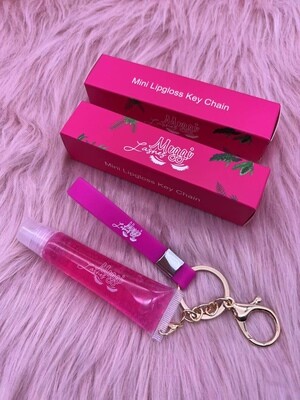 Pink Mini Lipgloss Key Chain