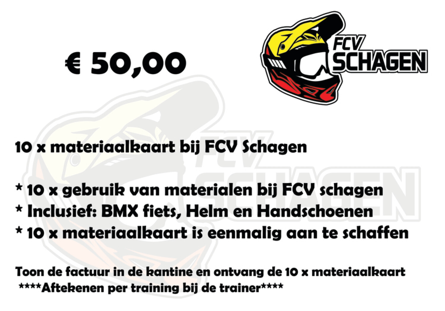 10x materiaalkaart bij FCV Schagen e.o. 10x materiaalkaart bij FCV Schagen e.o.