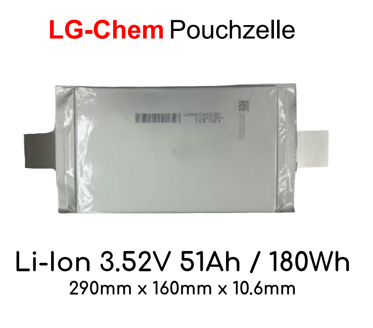 LG-Chem Li-Ion Zelle 3.65V / 51Ah / 180Wh