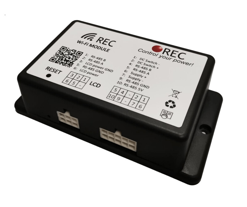 Wi-Fi-Modul für alle REC BMS-Systeme (WLAN-Modul) Wi-Fi-Modul für alle REC BMS-Systeme (WLAN-Modul)