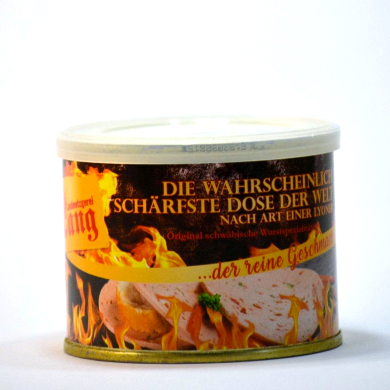 Schärfste Dose der Welt (Lyoner) 200 g Schärfste Dose der Welt (Lyoner) 200 g