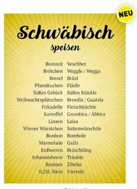 Postkarte Postkarte "Schwäbische Speisen" 1 stück