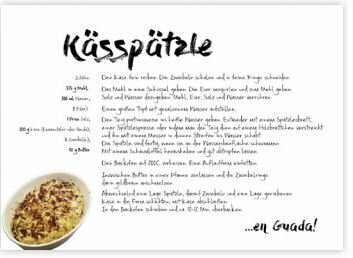 Rezeptpostkarte Rezeptpostkarte "Kässpätzla" 1 stück