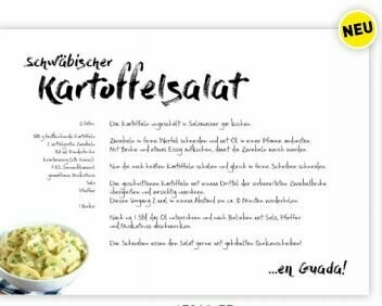 Rezeptpostkarte "Kartoffelsalat" 1 stück