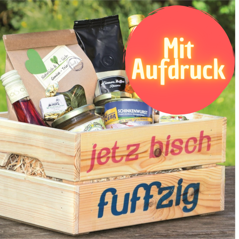 Holzkiste KLEIN mit Wunschaufdruck Holzkiste KLEIN mit Wunschaufdruck