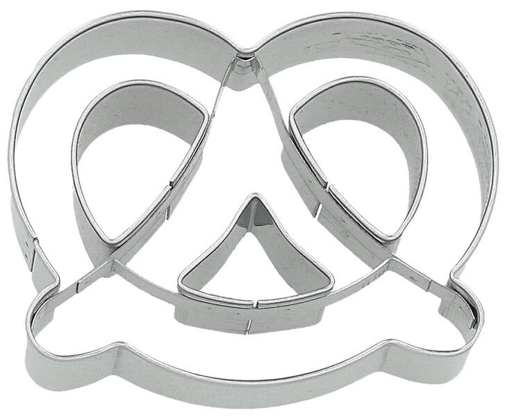Ausstechform Brezel, Edelstahl, 6,5 cm Ausstechform Brezel, Edelstahl, 6,5 cm