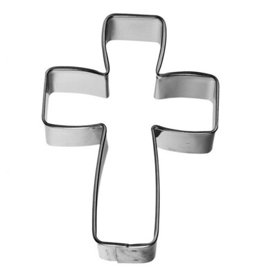 Ausstechform Kreuz, Weißblech, 6 cm