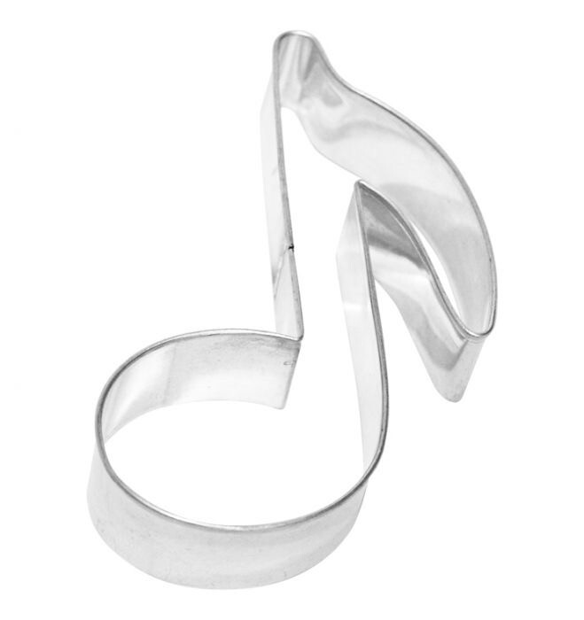 Ausstechform Note, Weißblech, 10 cm Ausstechform Note, Weißblech, 10 cm