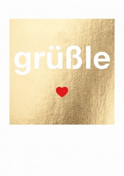 Postkarte: grüßle