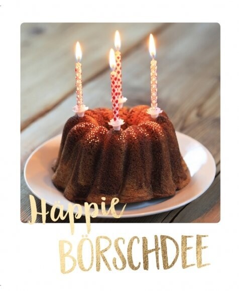 Postkarte: Happie Börschdee Postkarte: Happie Börschdee