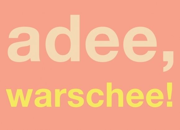 Postkarte: adee, warschee!