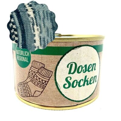 Dosen-Socken Stricksocken in der Dose Grösse 38/39